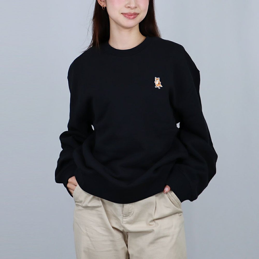 メゾンキツネ MAISON KITSUNE メンズ スウェット トレーナー スタンディング フォックス コンフォート PM00311KM0341 フリーススウェットシャツ ユニセックス