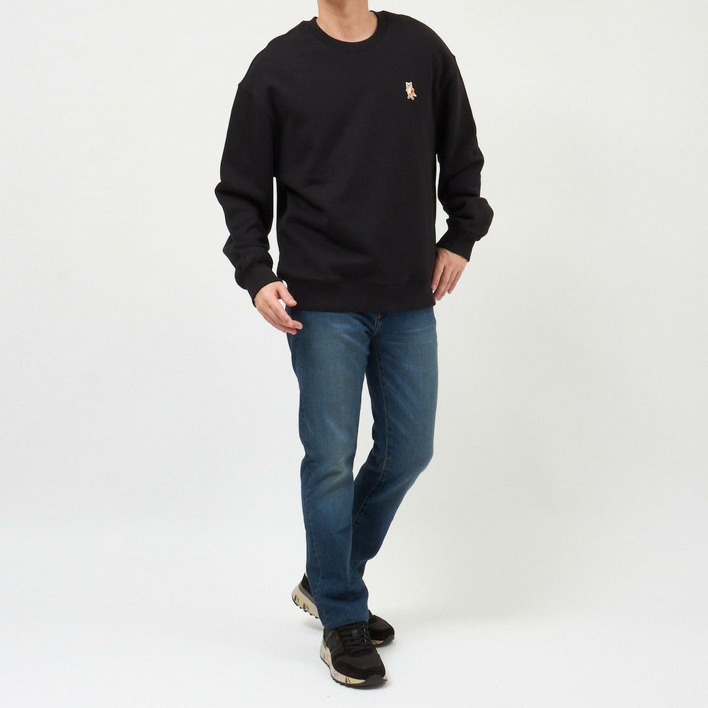 メゾンキツネ MAISON KITSUNE メンズ スウェット トレーナー スタンディング フォックス コンフォート PM00311KM0341 フリーススウェットシャツ ユニセックス