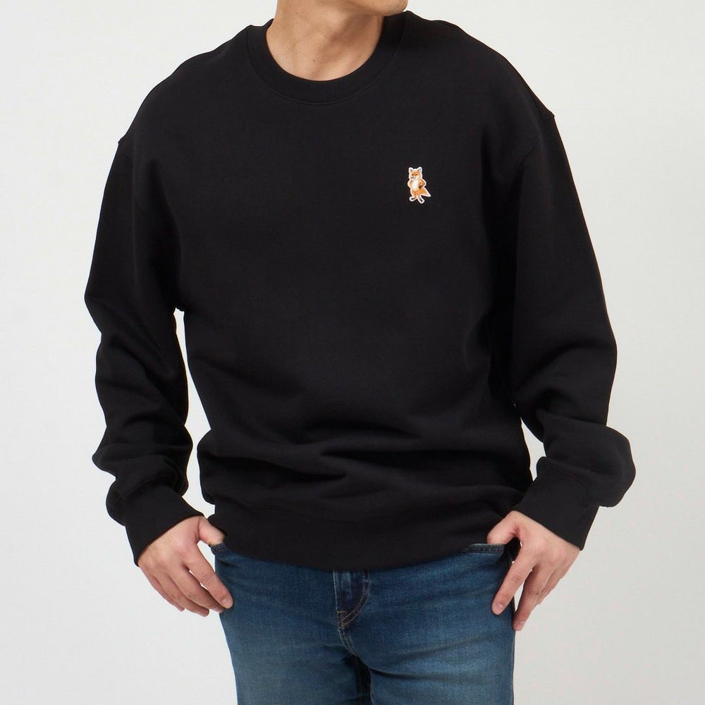 メゾンキツネ MAISON KITSUNE メンズ スウェット トレーナー スタンディング フォックス コンフォート PM00311KM0341 フリーススウェットシャツ ユニセックス