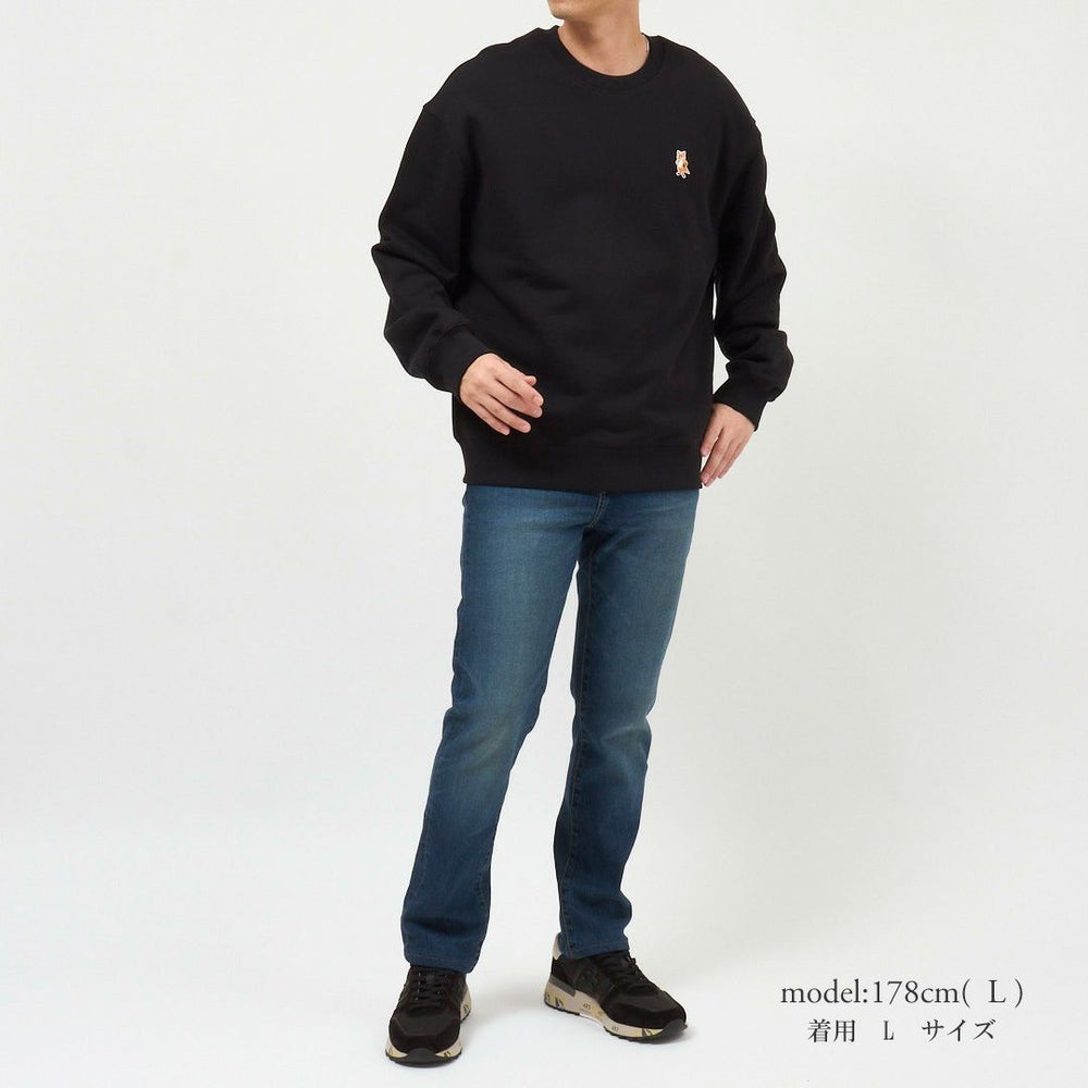 メゾンキツネ MAISON KITSUNE メンズ スウェット トレーナー スタンディング フォックス コンフォート PM00311KM0341 フリーススウェットシャツ ユニセックス