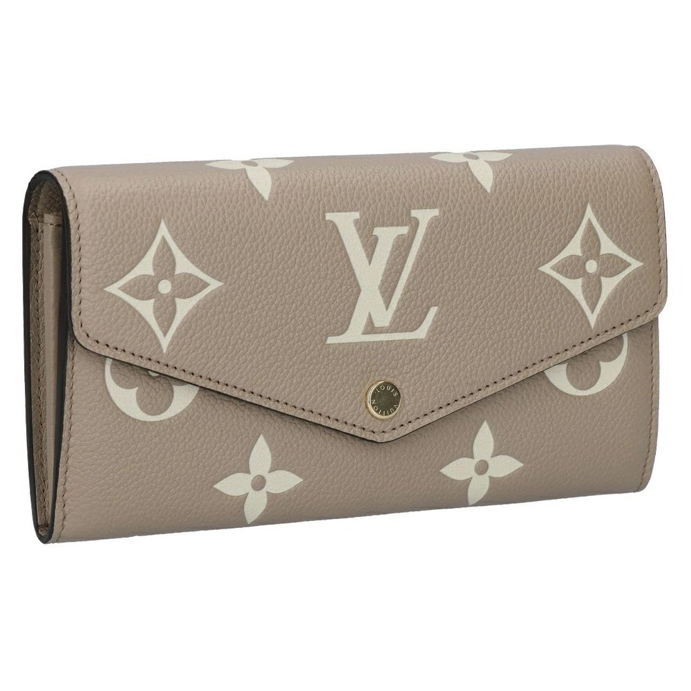ルイヴィトン LOUIS VUITTON 長財布 フラップ財布 アンプラント M81049 ポルトフォイユ･サラ トゥルトレール クルーム