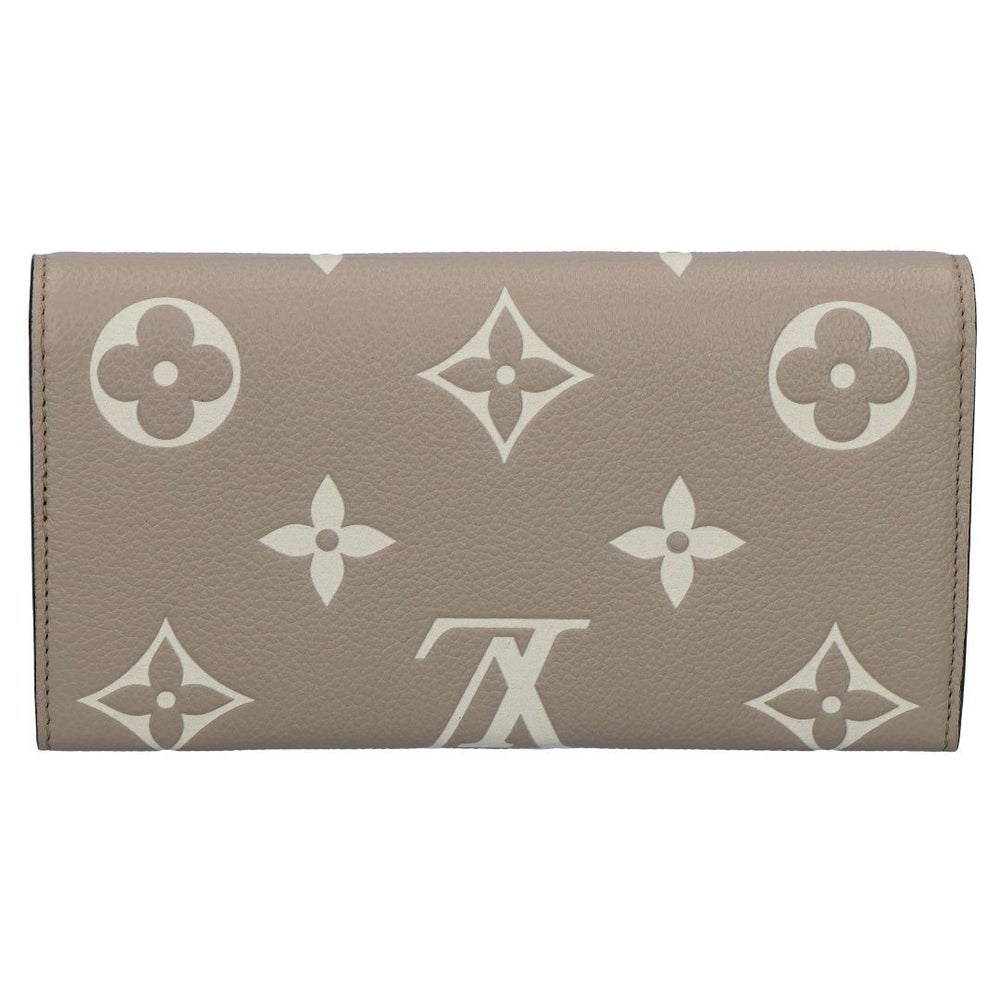 ルイヴィトン LOUIS VUITTON 長財布 フラップ財布 アンプラント M81049 ポルトフォイユ･サラ トゥルトレール クルーム