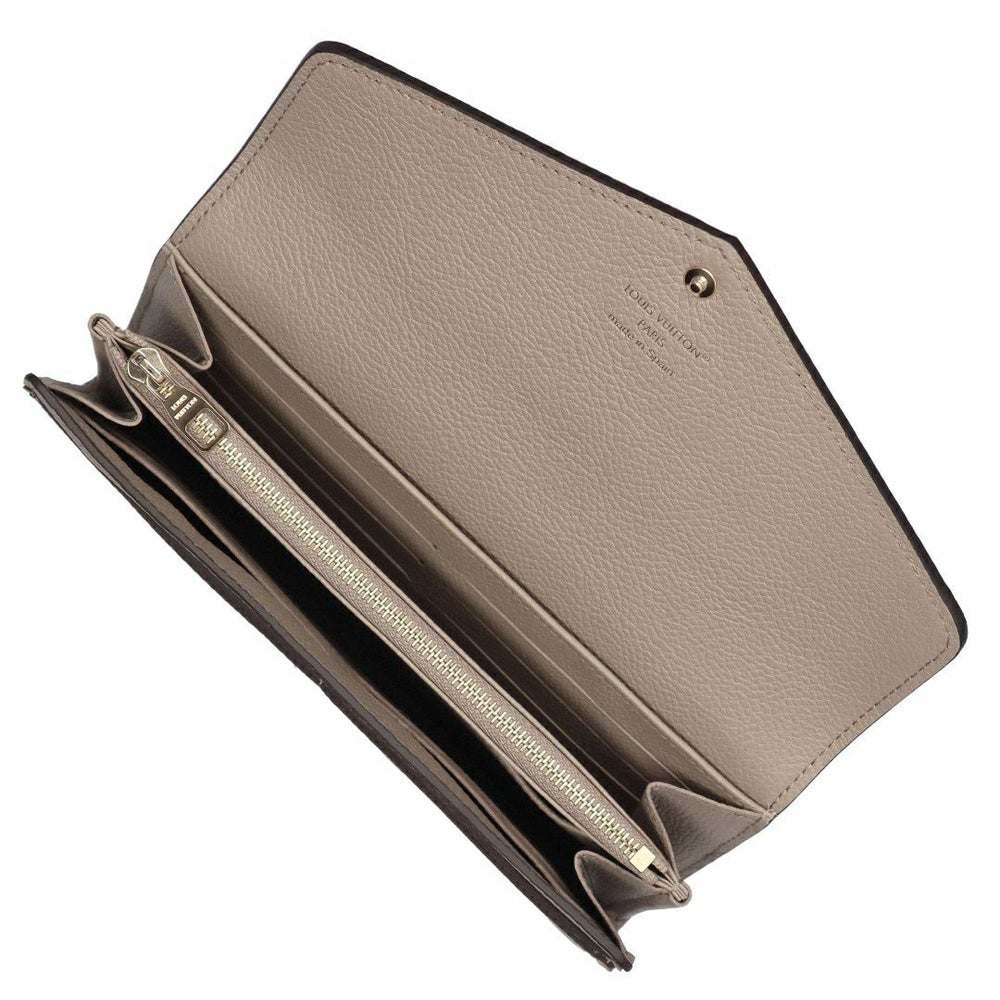 ルイヴィトン LOUIS VUITTON 長財布 フラップ財布 アンプラント M81049 ポルトフォイユ･サラ トゥルトレール クルーム