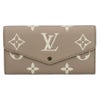ルイヴィトン LOUIS VUITTON 長財布 フラップ財布 アンプラント M81049 ポルトフォイユ･サラ トゥルトレール クルーム