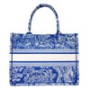 【リユース品】 ディオール DIOR バッグ トートバッグ ブックトート ミディアム ブルー/ホワイト 【お取り寄せ】