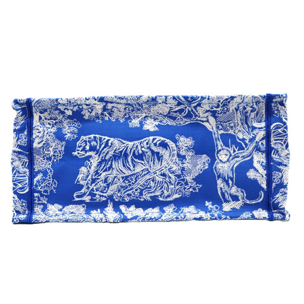 【リユース品】 ディオール DIOR バッグ トートバッグ ブックトート ミディアム ブルー/ホワイト 【お取り寄せ】