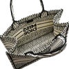 【リユース品】 ディオール DIOR バッグ トートバッグ ブックトート ミディアム ホワイト/ブラック 【お取り寄せ】