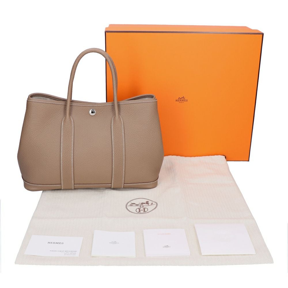 【リユース品】 エルメス HERMES バッグ トートバッグ ガーデンパーティTPM エトゥープ/シルバー金具 【お取り寄せ】