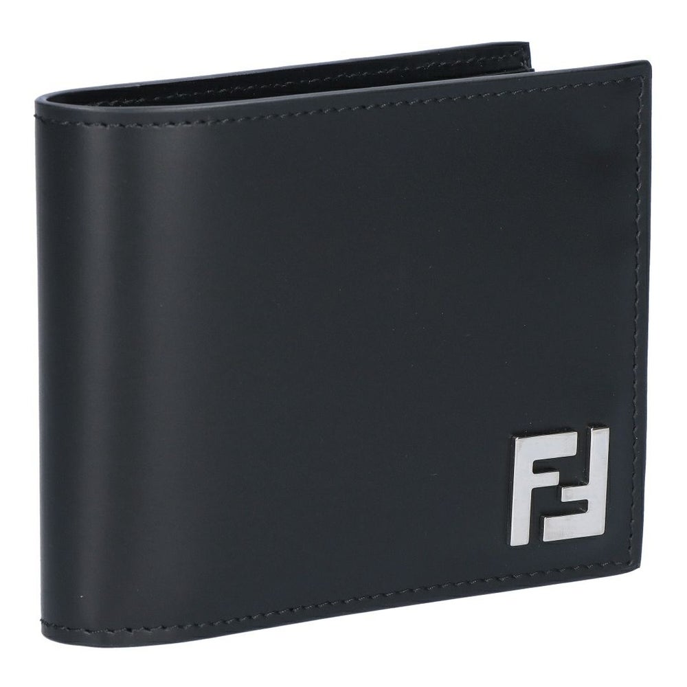 フェンディ FENDI メンズ 折財布 ニつ折り財布 小銭入れ付き 7M0373 AFF2 F0GXN BLACK+PALLADIUM