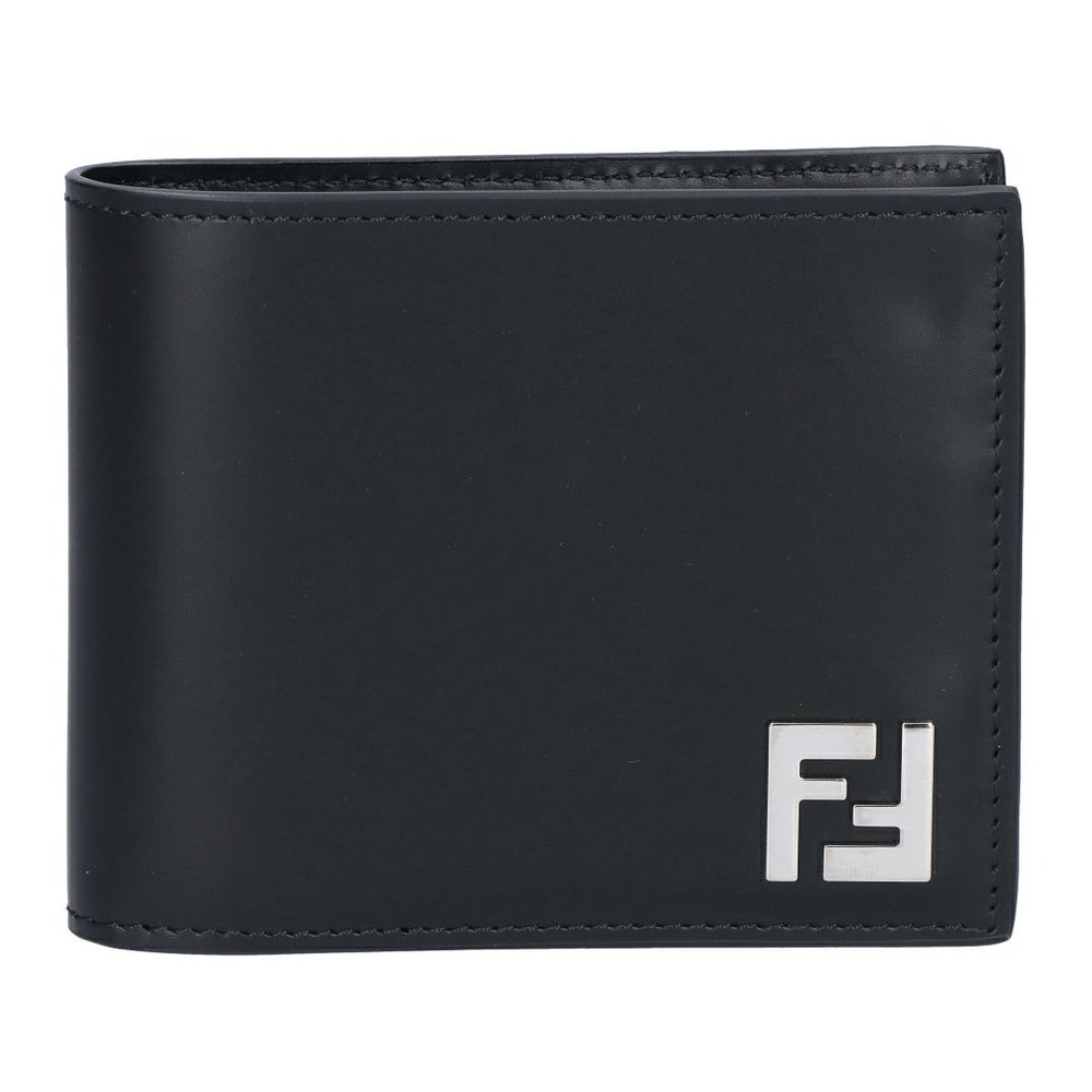 フェンディ FENDI メンズ 折財布 ニつ折り財布 小銭入れ付き 7M0373 AFF2 F0GXN BLACK+PALLADIUM