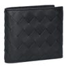 ボッテガヴェネタ BOTTEGA VENETA メンズ 折財布 二つ折り財布 小銭入れ付き イントレチャート 749412 VCPQ4 8803 BLACK-SILVER