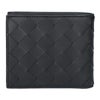 ボッテガヴェネタ BOTTEGA VENETA メンズ 折財布 二つ折り財布 小銭入れ付き イントレチャート 749412 VCPQ4 8803 BLACK-SILVER
