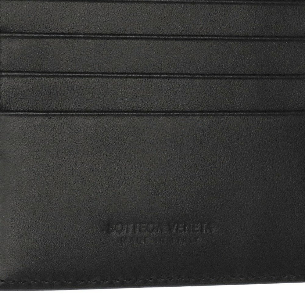 ボッテガヴェネタ BOTTEGA VENETA メンズ 折財布 二つ折り財布 小銭入れ付き イントレチャート 749412 VCPQ4 8803 BLACK-SILVER