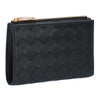 ボッテガヴェネタ BOTTEGA VENETA 折財布 二つ折り財布 イントレチャート 749940 XCPP2 8425 BLACK-GOLD