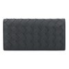 ボッテガヴェネタ BOTTEGA VENETA メンズ 長財布 イントレチャート 814673 VCPQ4 8803 BLACK-SILVER