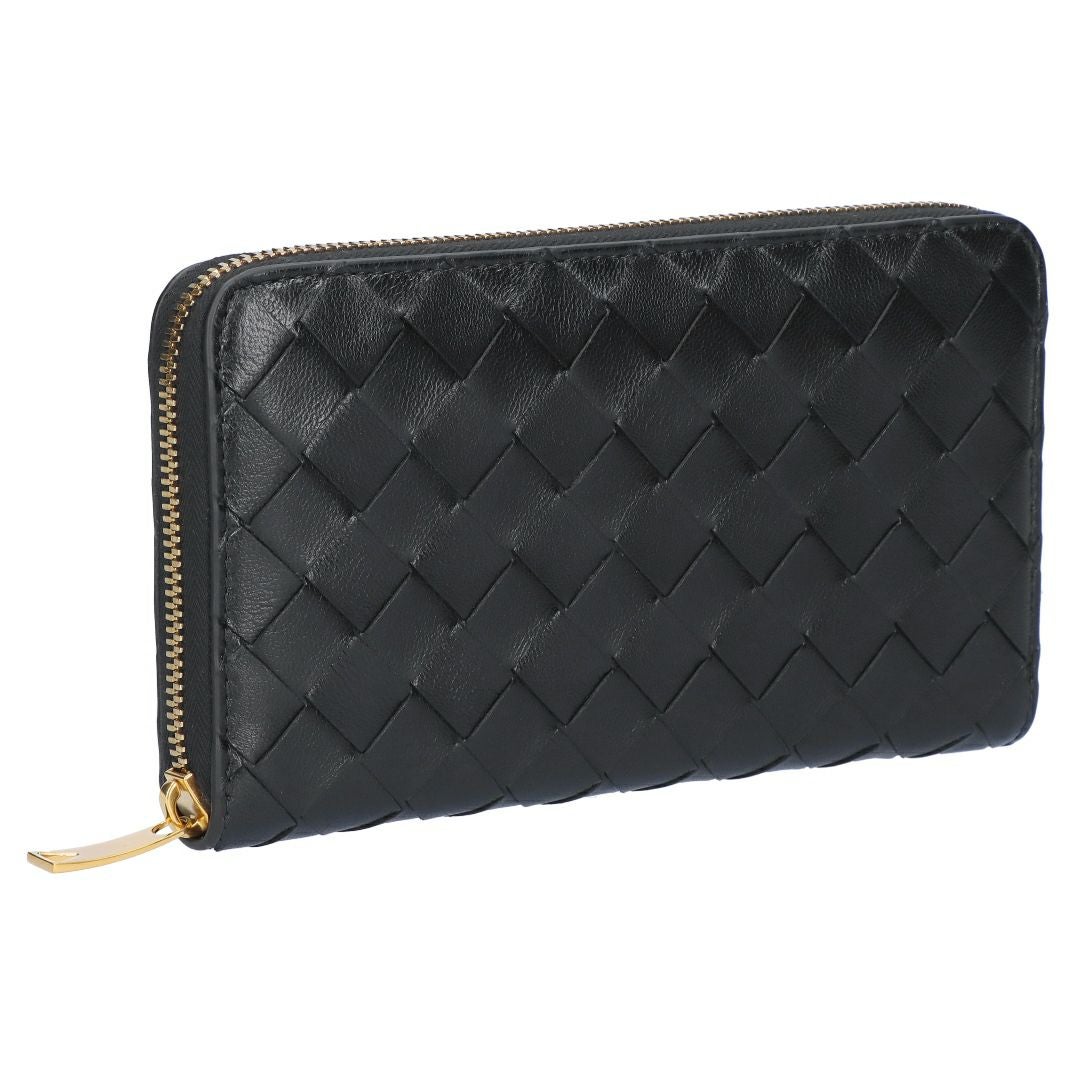 BOTTEGA VENETA(ボッテガ ヴェネタ)イントレチャート レザー 長財布 ボッテガヴェネタ BOTTEGA VENETA 財布 長財布 ラウンドファスナー長