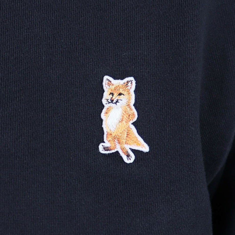 メゾンキツネ MAISON KITSUNE レディース スウェットトレーナー レディフォックス レギュラー スウェットシャツ PW00320KM0340 P199 BLACK