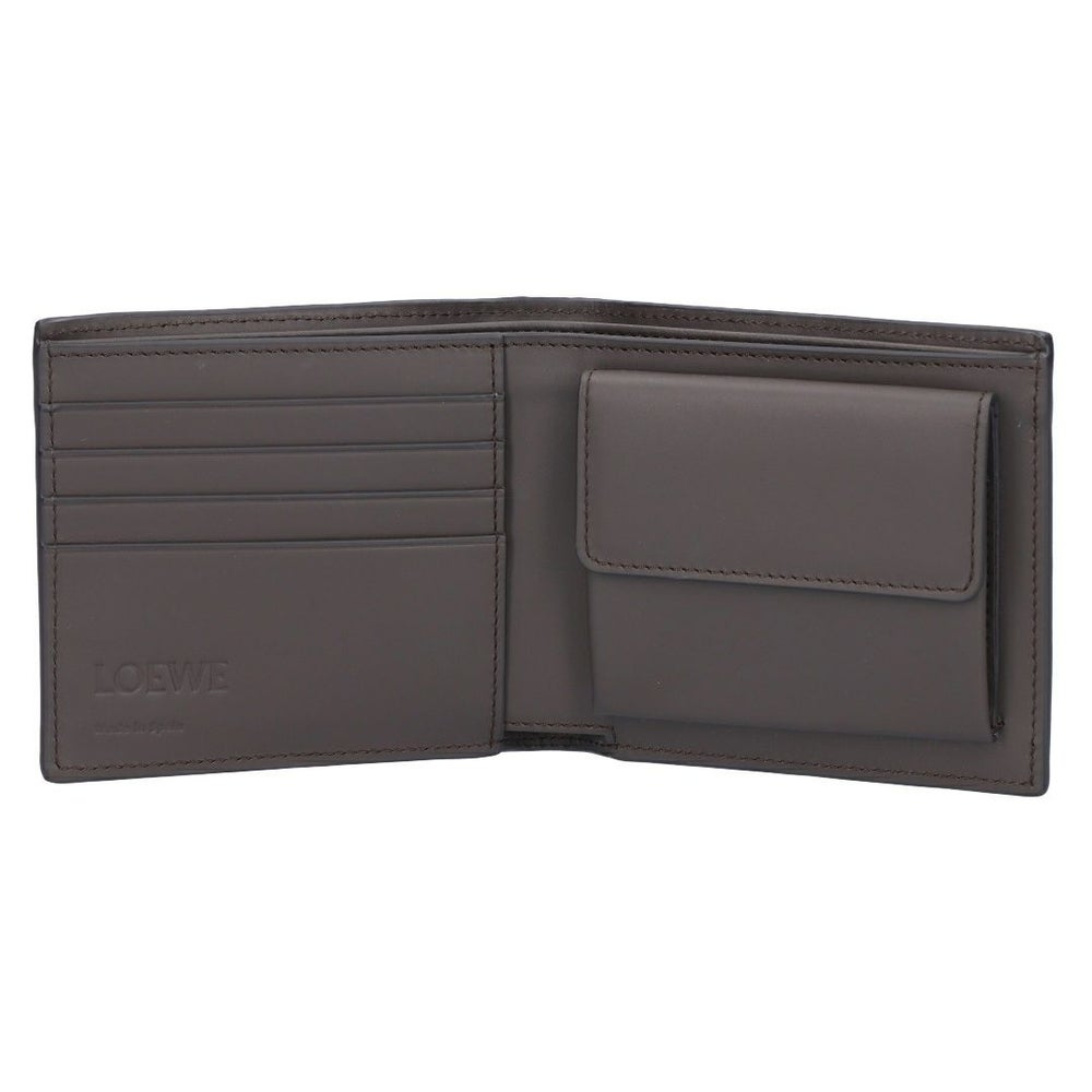 ロエベ LOEWE メンズ 折財布 二つ折財布 小銭入れ付き バイフォールド コインウォレット C779501X01 1220 DARK GREY