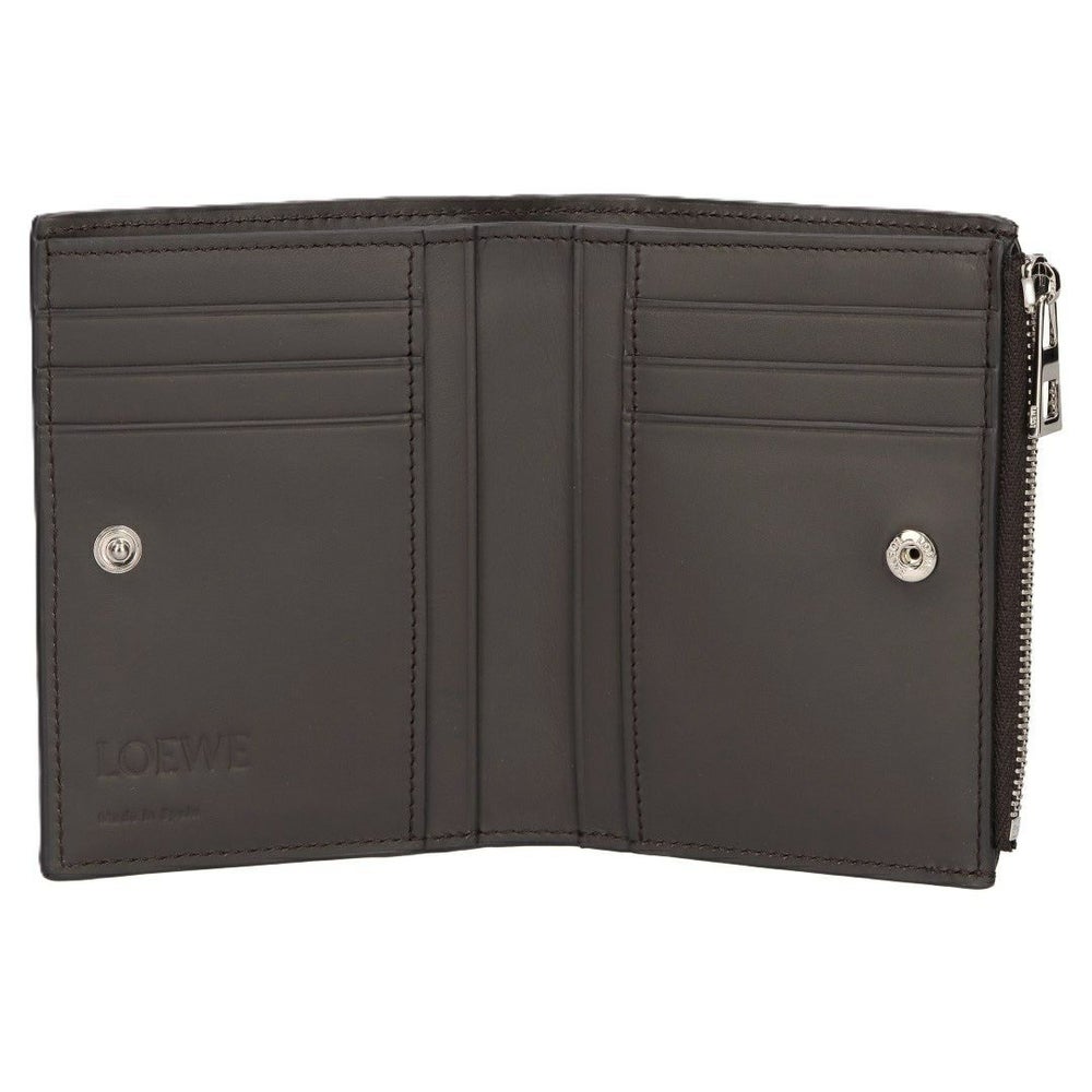 ロエベ LOEWE 折財布 二つ折り財布 スリムコンパクト ウォレット C779W73X01 1220 DARK GREY
