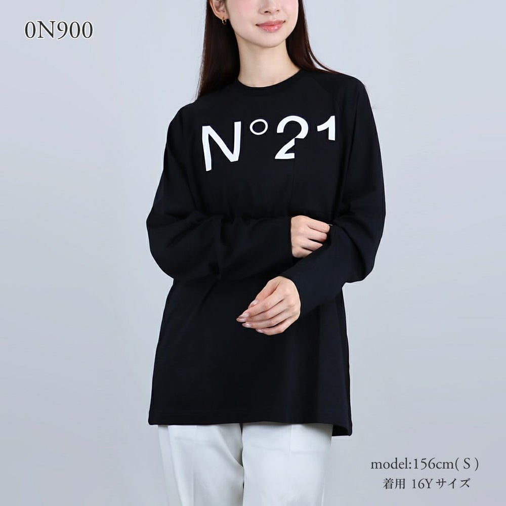 ヌメロヴェントゥーノ N°21 キッズ ボーイズ レディース長袖 Tシャツ ポケット付き カットソー N2107