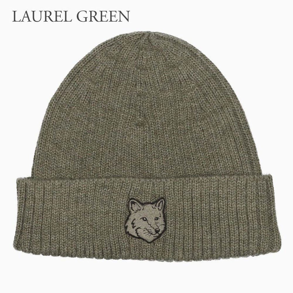 メゾンキツネ MAISON KITSUNE 帽子 ニット帽 PM06111KT1022 フォクスヘッドビーニー