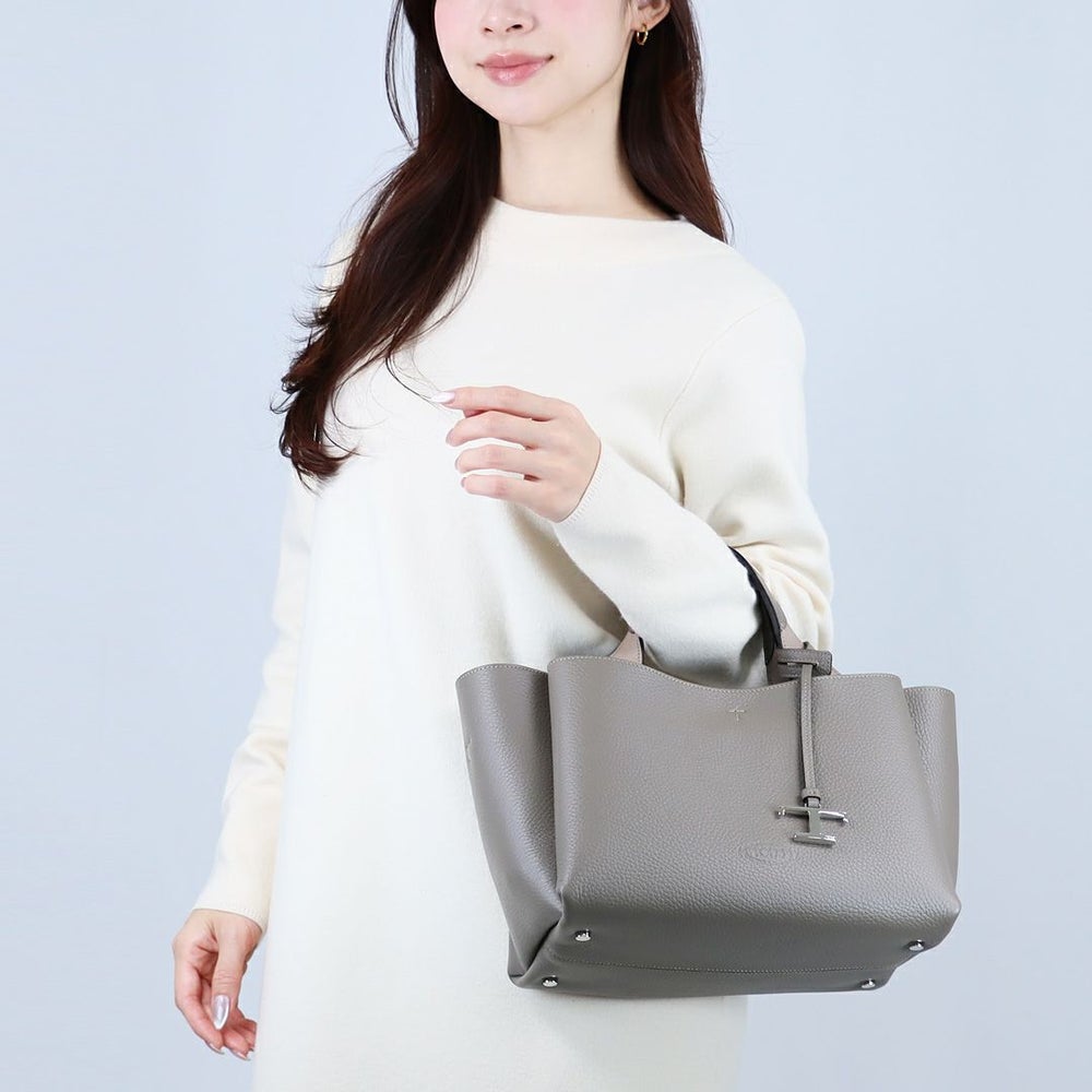 トッズ TODS 2WAYバッグ Tタイムレス XBWAPAFL100 QRI 9O15 D.GRAY レザー バッグ ミニ