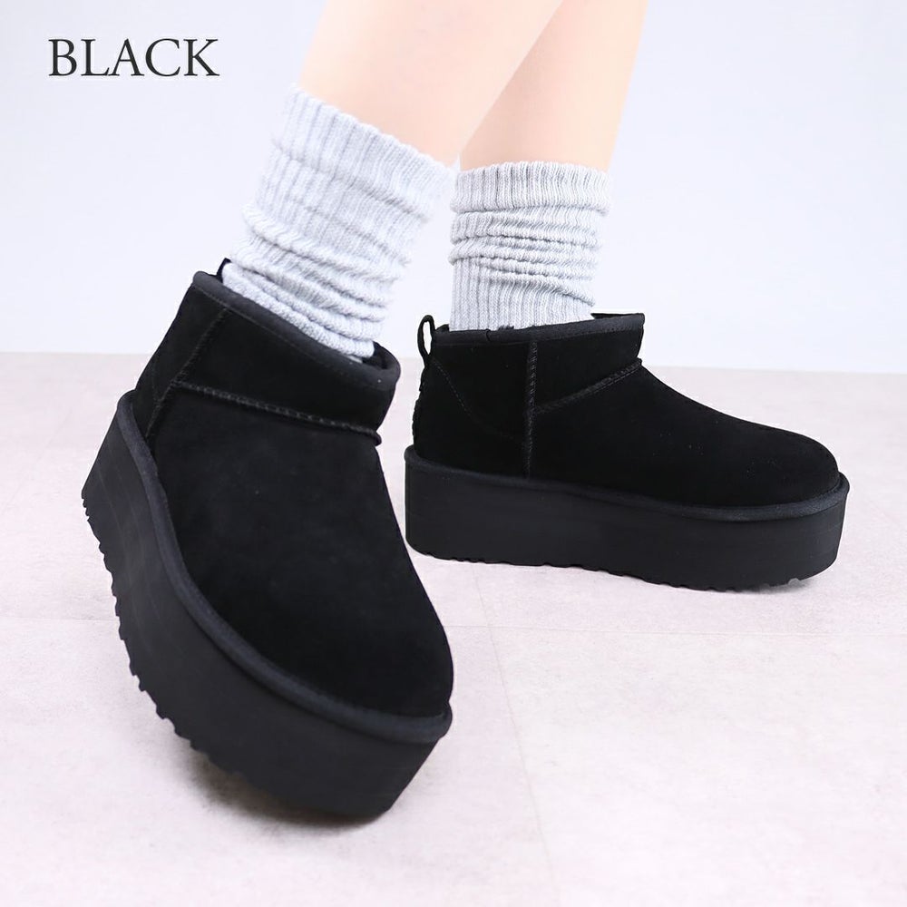 アグ UGG レディース 靴 ブーツ 厚底ブーツ ショートブーツ ムートンブーツ CLASSIC ULTRA MINI PLATFORM 1135092