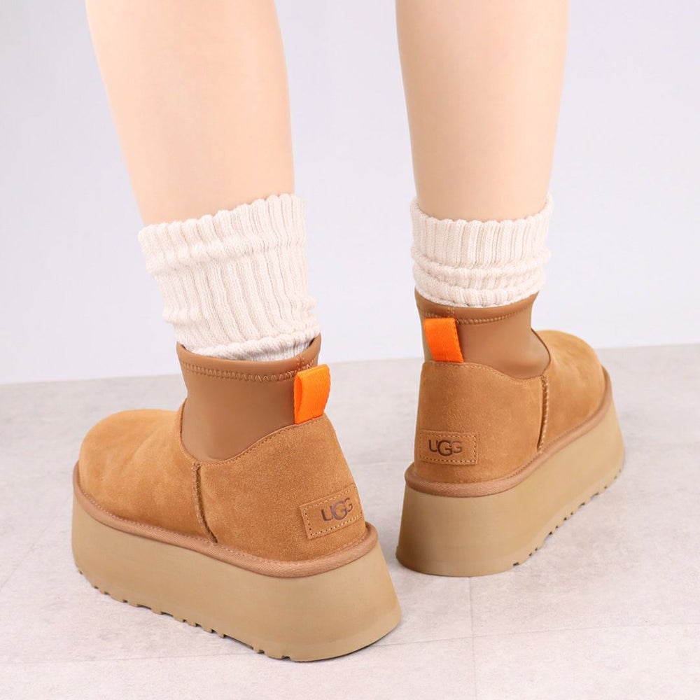 アグ UGG レディース 靴 ブーツ 厚底ブーツ ショートブーツ ムートンブーツ CLASSIC MINI DIPPER 1168170