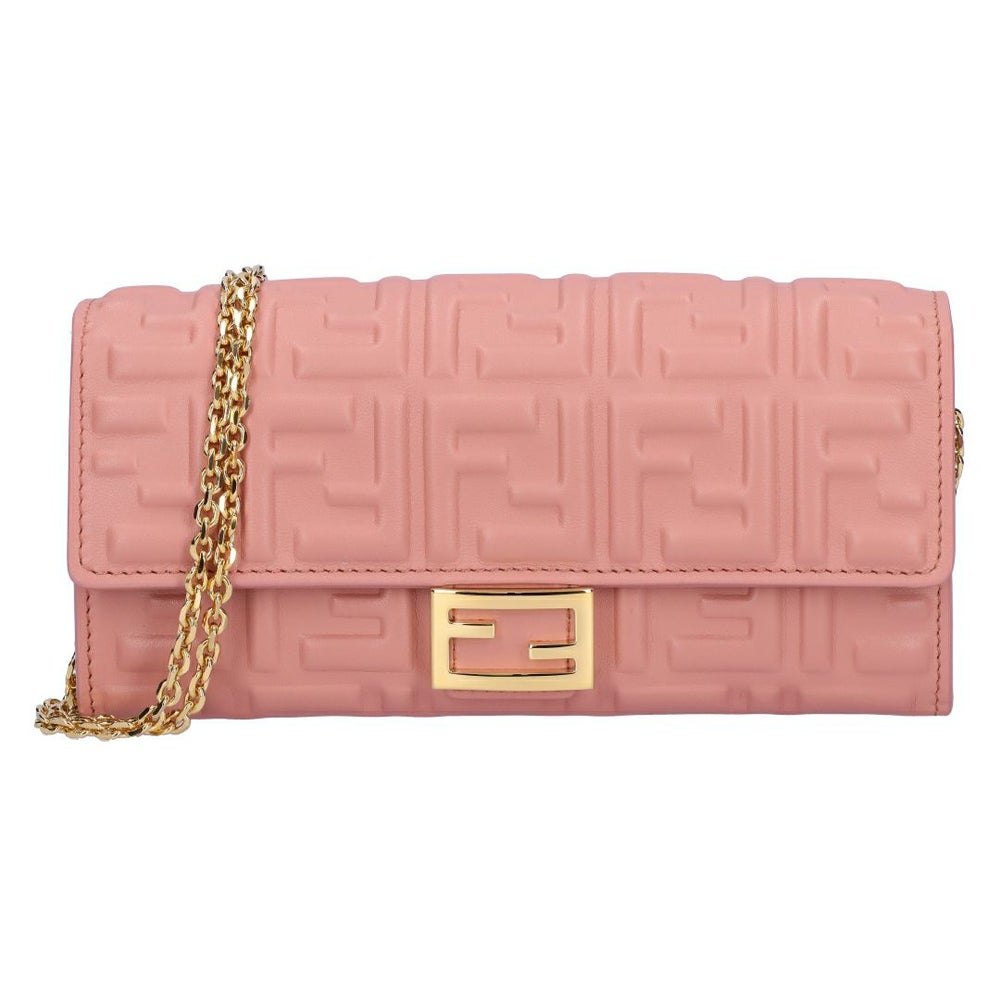 フェンディ FENDI チェーンウォレット 長財布 CONTINENTAL コンチネンタル 8M0365 AAJD F13VM MACARON+SOFT GOLD 【お取り寄せ】