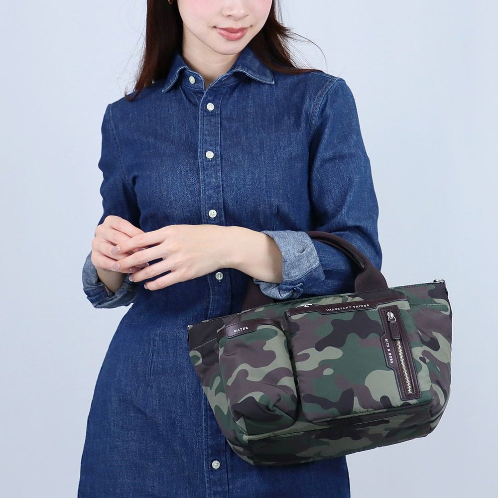 アニヤハインドマーチ ANYA HINDMARCH 2WAYバッグミニ・マルチポケット トート CAMOUFLAGE 201544/5050925201544