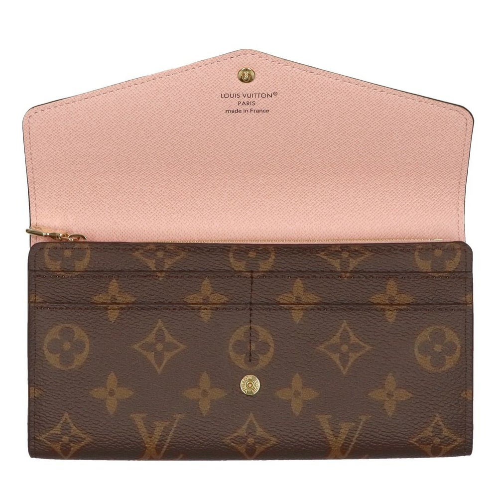 ルイヴィトン LOUIS VUITTON 長財布 フラップ財布 モノグラム M62235 ポルトフォイユ･サラ ローズバレリーヌ