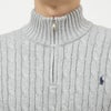 ポロ ラルフローレン POLO RALPH LAUREN メンズ ボーイズライン ニット セーター ハーフジップ プルオーバー ケーブルニット コットンニット 323868894