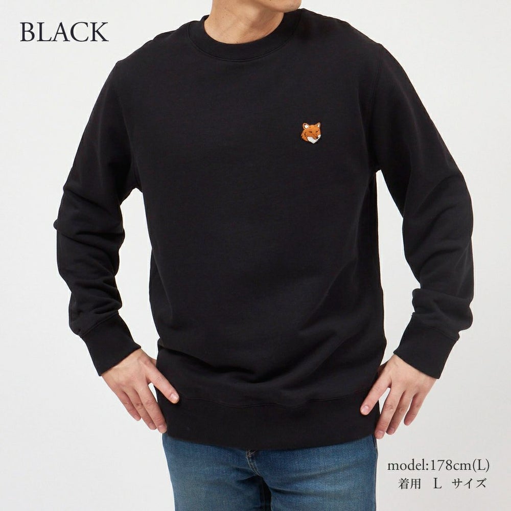 メゾンキツネ MAISON KITSUNE メンズ スウェット トレーナー フォックスヘッド レギュラー スウェットシャツ PM00303KM0340