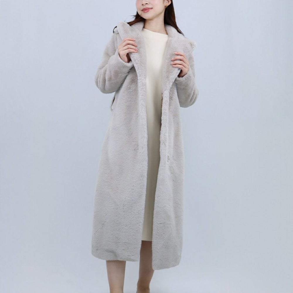 ヘルノ HERNO ロングコート エコファーコート CAPROTTO CA000586D 12422 1985 CHANTILLY