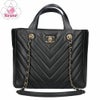 【リユース品】 シャネル CHANEL バッグ トートバッグ Vステッチチェーントートバッグ A91642 ブラック/ゴールド金具 【お取り寄せ】