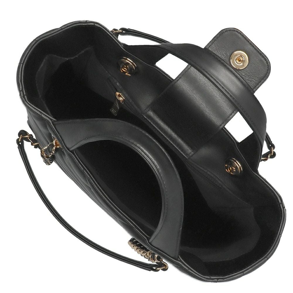 【リユース品】 シャネル CHANEL バッグ トートバッグ Vステッチチェーントートバッグ A91642 ブラック/ゴールド金具 【お取り寄せ】