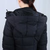 タトラス TATRAS レディース ロングダウン ダウンジャケット ファー ブロックステッチ ジップアップ フーディ― GANO ガノ LJXA0016013588 BLACK