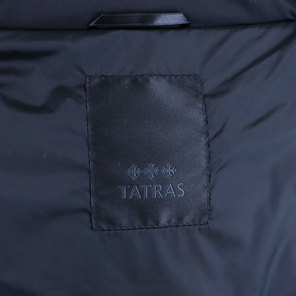 タトラス TATRAS レディース ロングダウン ダウンジャケット ファー ブロックステッチ ジップアップ フーディ― GANO ガノ LJXA0016013588 BLACK