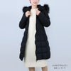 タトラス TATRAS レディース ロングダウン ダウンジャケット ファー ブロックステッチ ジップアップ フーディ― GANO ガノ LJXA0016013588 BLACK