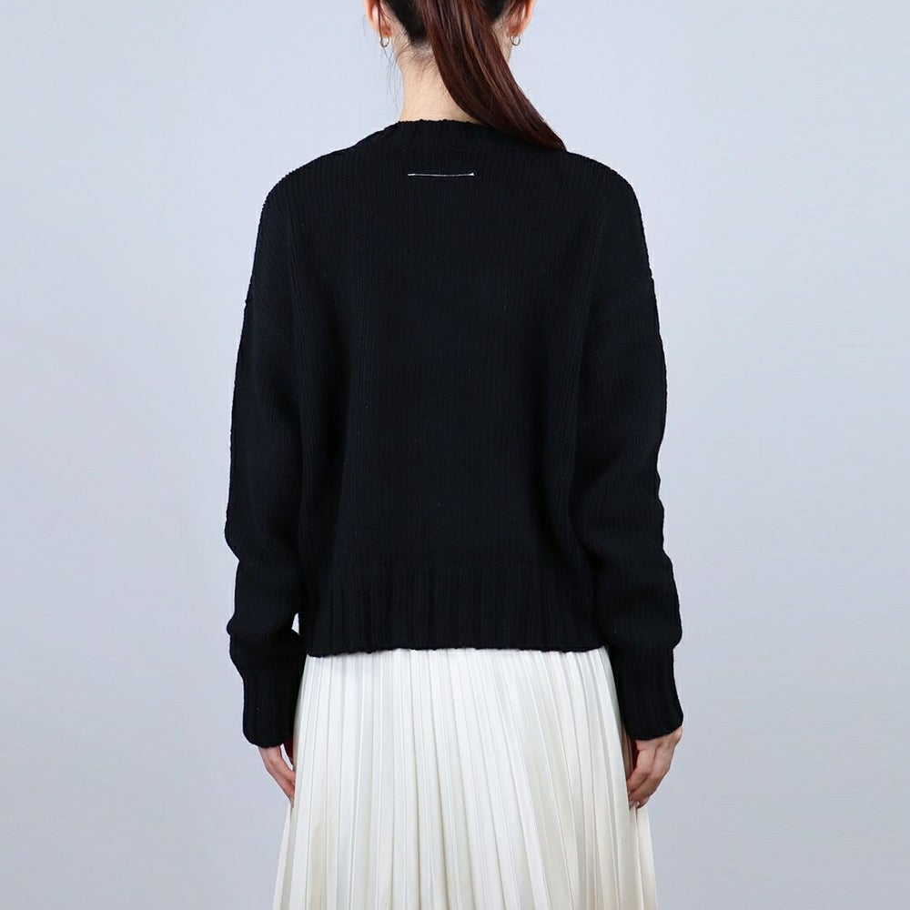 エムエムシックス メゾンマルジェラ MM6 MAISON MARGIELA キッズセーター レディースセーター ロゴニット MM6K49U-M60882