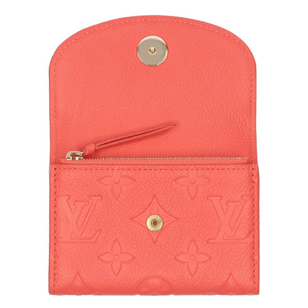 ルイヴィトン LOUIS VUITTON コインケース 小銭入れ ミニウォレット２つ折財布 アンプラント M14508 ポルトモネ・ロザリ スウィートコーラル