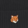 メゾンキツネ MAISON KITSUNE 帽子 ニット帽 フォックスヘッド ビーニー PM06111KT1140 P199 BLACK