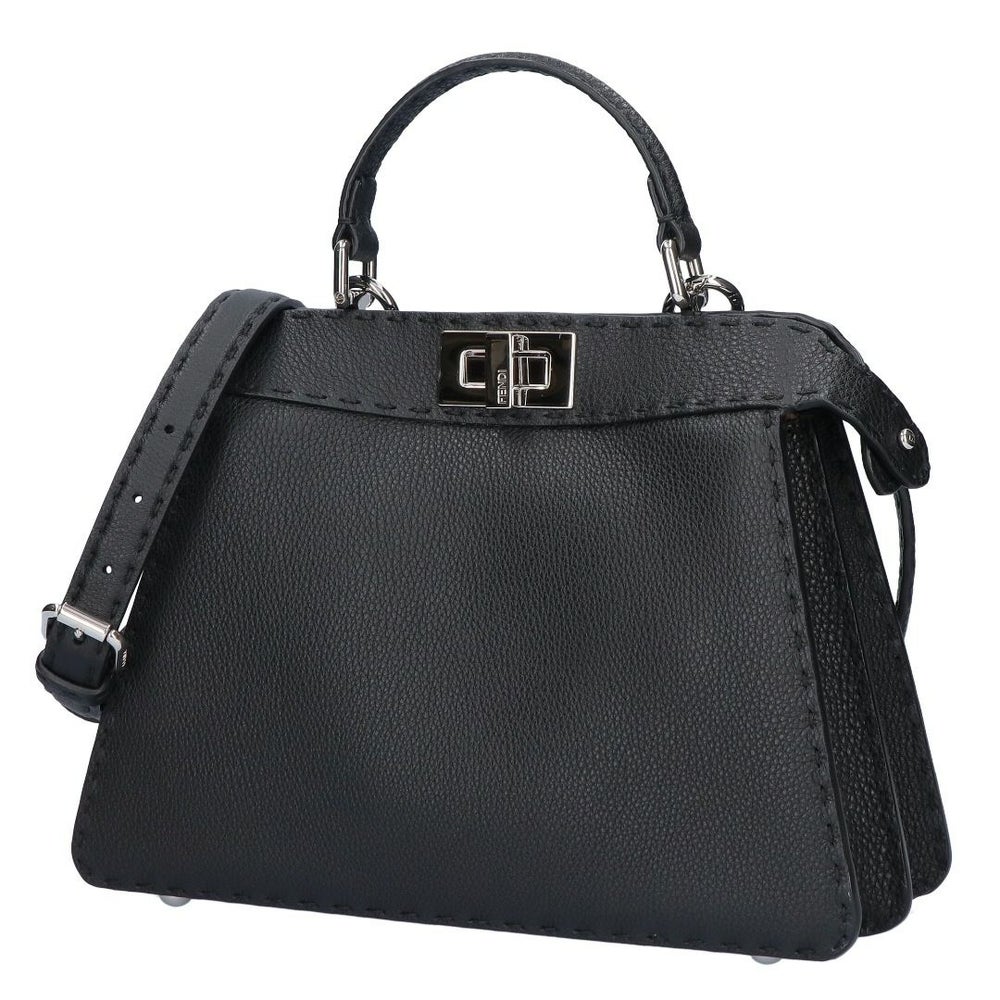 フェンディ FENDI 2WAYバッグ ピーカブー 8BN327 ADYL F1EEJ PLACCA ARGENTO NR+CAME 【お取り寄せ】