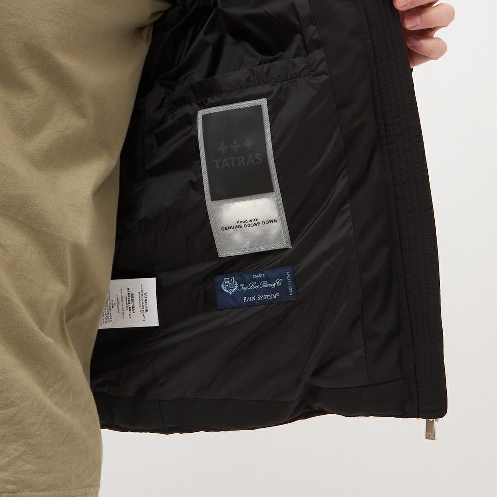 タトラス TATRAS メンズ ダウンジャケット フルジップ フーディ DINANDO ディナンド MJXA0035013588 01BLACK