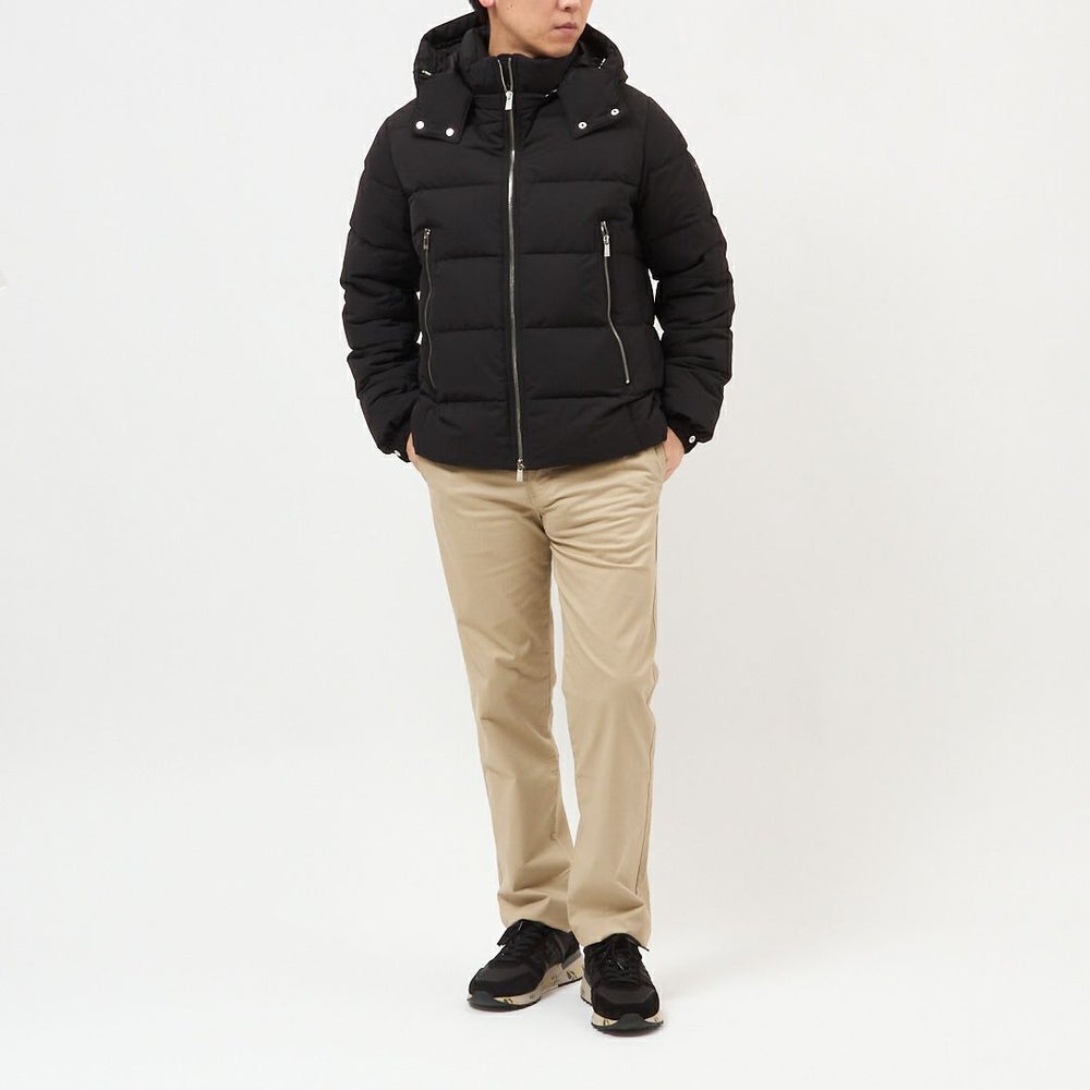 タトラス TATRAS メンズ ダウンジャケット フルジップ フーディ DINANDO ディナンド MJXA0035013588 01BLACK