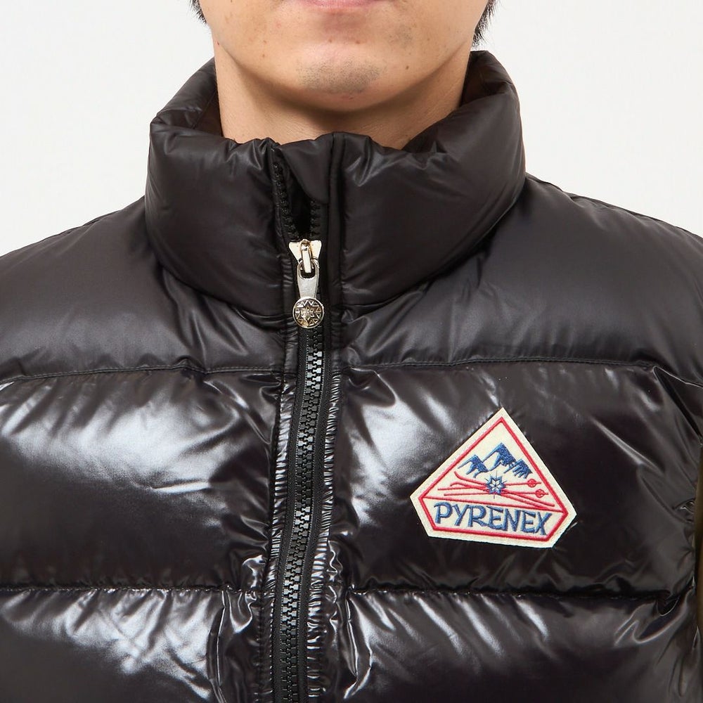 ピレネックス PYRENEX メンズダウンベスト メンズアウター ダウンブルゾン ジレ フルジップ JOHN VEST DOWN HUY021 P0009 BLACK