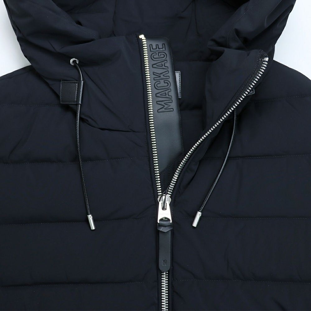 マッカージュ MACKAGE メンズアウター メンズジャケット メンズダウン ダウンジャケット ジップアップ フーディ JACK-Z C0001 BLACK