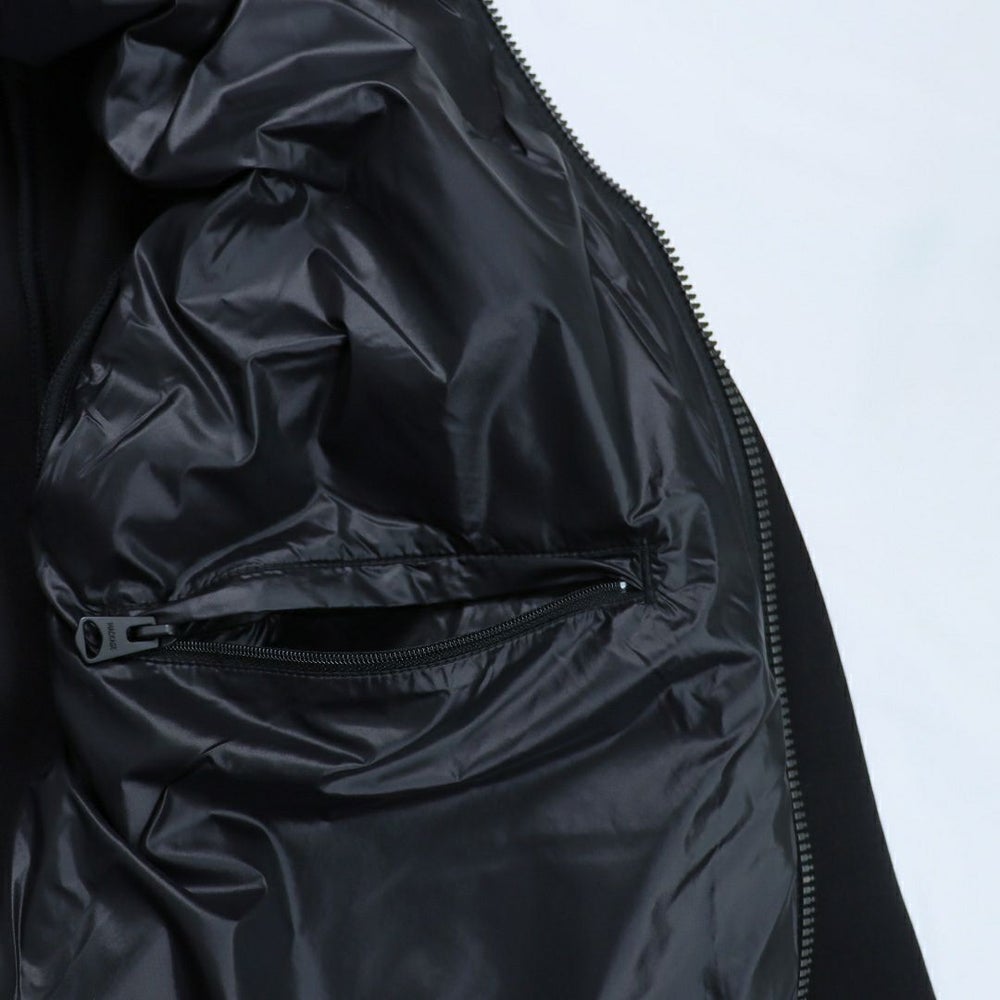 マッカージュ MACKAGE メンズアウター メンズジャケット メンズダウン ライトダウンジャケット ジップアップ フーディ コンビネーションジャケット ジャージダウン FRANK-R C0001 BLACK