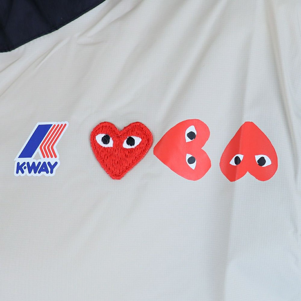 コムデギャルソン COMME DES GARCONS ユニセックス ジャケット ナイロンパーカー PLAY プレイ AZ J505 051 ジップアップ フーディ