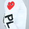 コムデギャルソン COMME DES GARCONS ユニセックス 長袖 Tシャツ ロンT PLAY プレイ T262 ソデロゴﾞLT